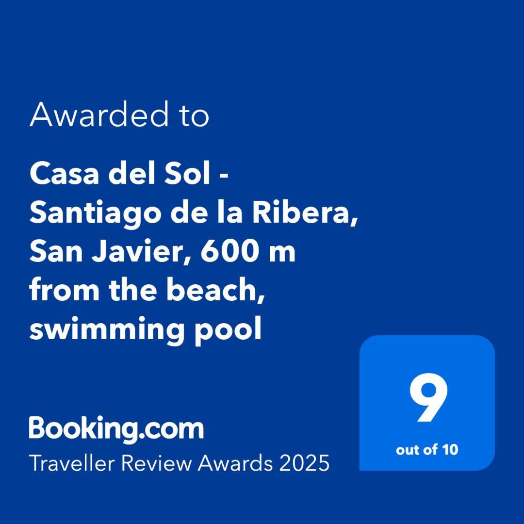 Casa Del Sol - Santiago De La Ribera, San Javier, 600 M From The Beach, Swimming Pool Exteriör bild